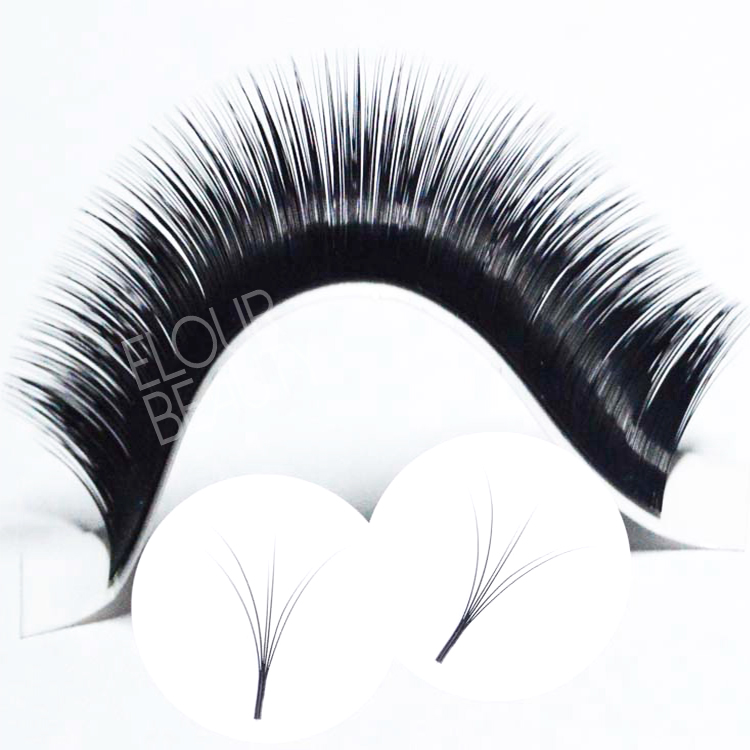 One second pre made fan volume rapid eyelash extensions manufacturer China EL18